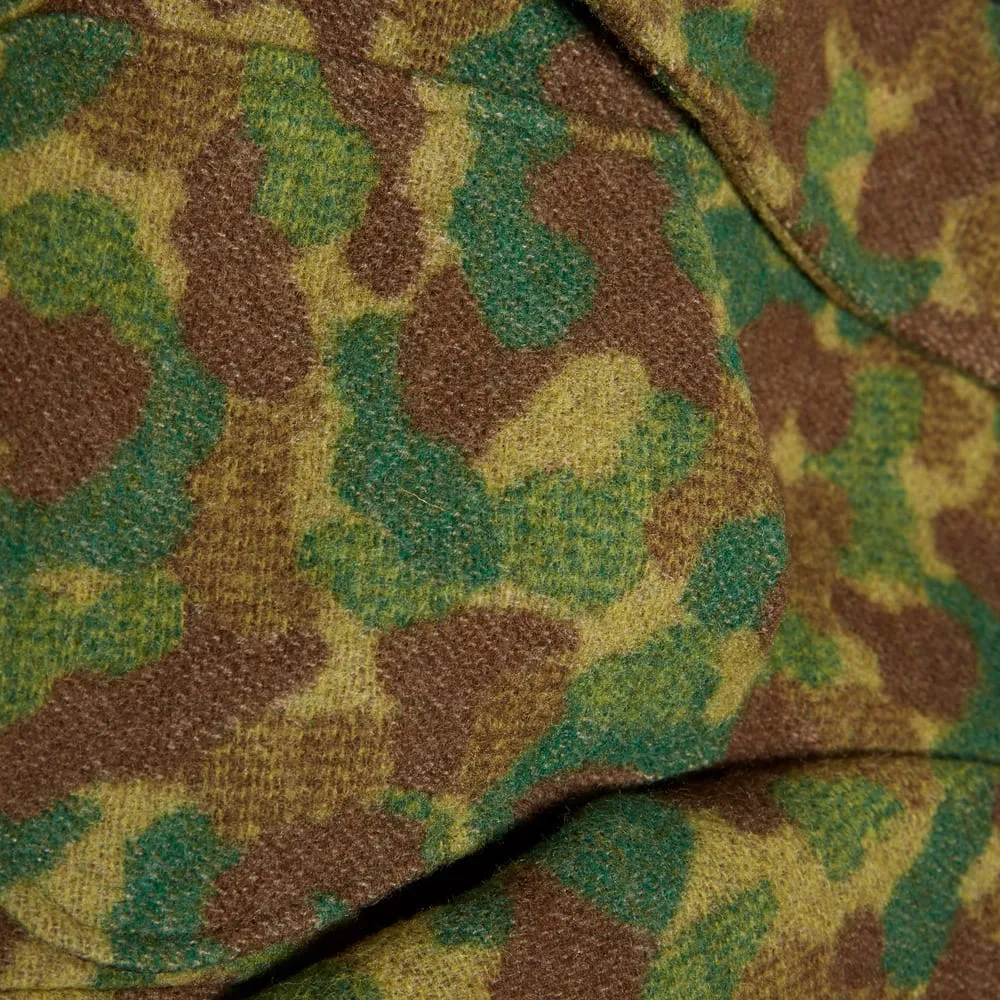 Monitaly Patch Pocket BlazerWool Camo Green