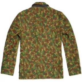 Monitaly Patch Pocket BlazerWool Camo Green