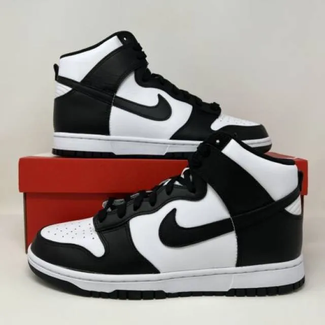 Nike Dunk Hi High Retro Panda Black White 2021 Men's Siz...