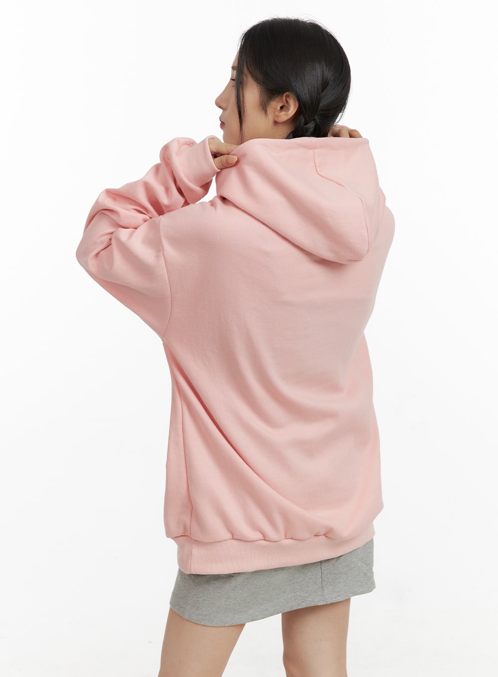 Oversized Graphic Hooded Sweatshirt CF415