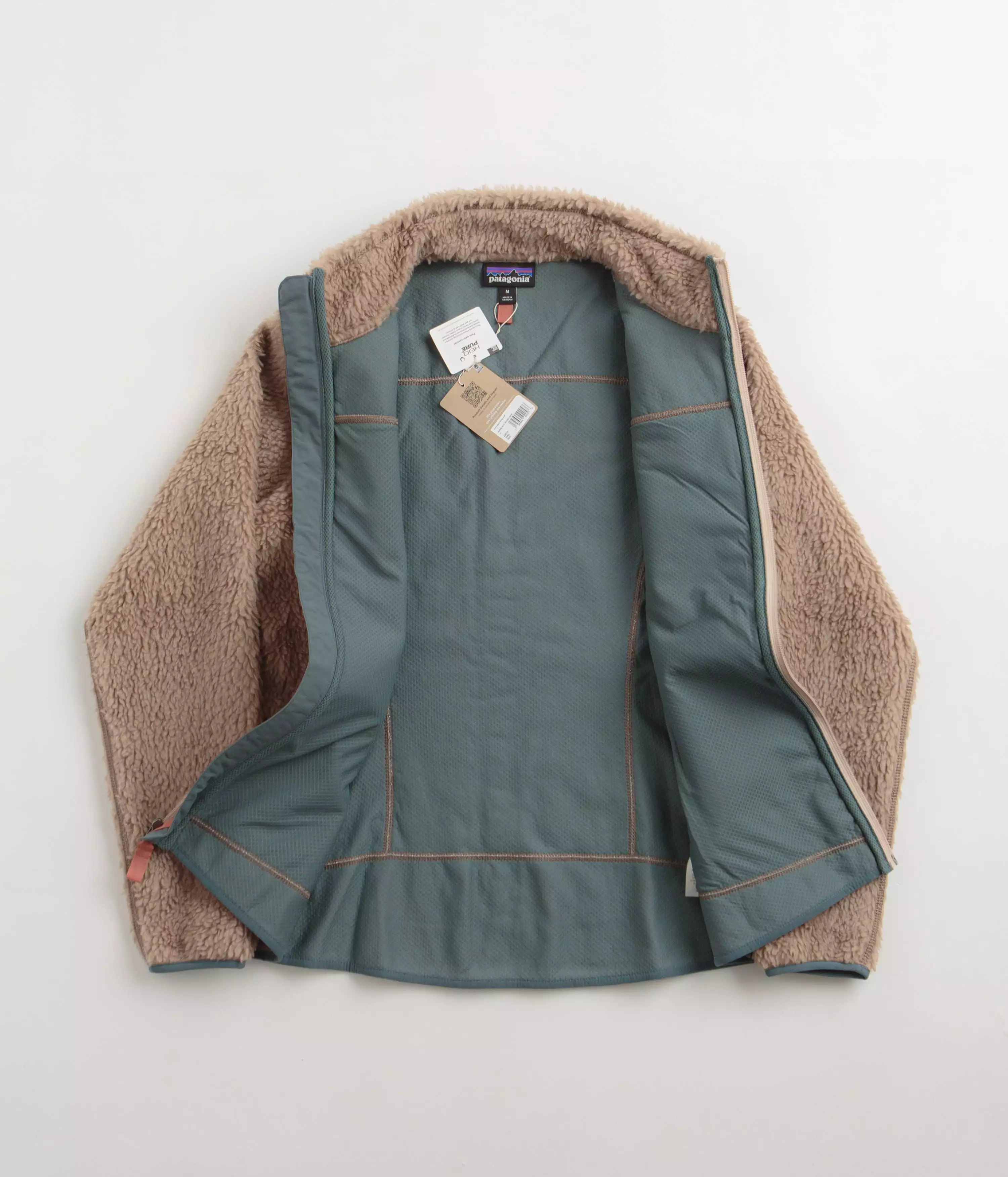 Patagonia Womens Classic Retro-X Jacket - Pampas Tan / Nouveau Green