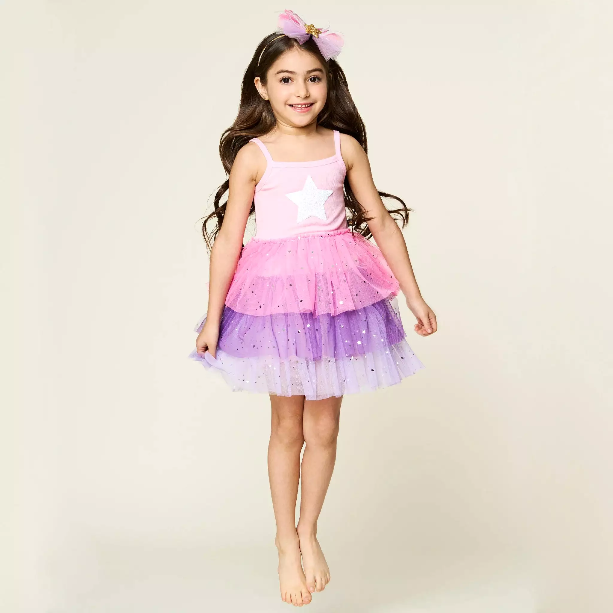 Petite Hailey Three Layered Tutu Dress - Pink