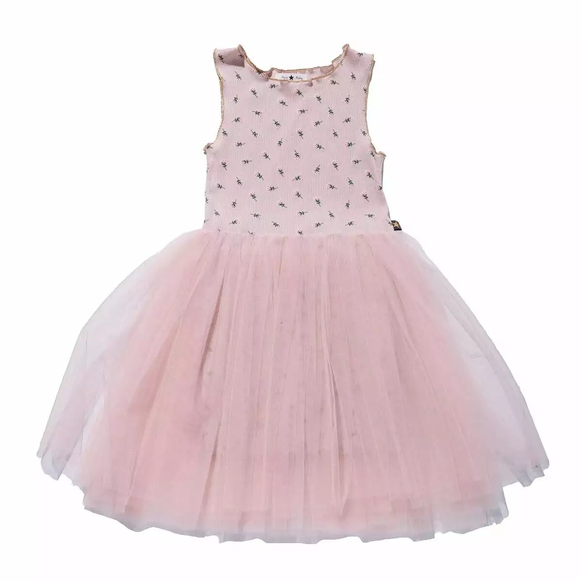 Petite Hailey Vintage Flower Tutu - Pink