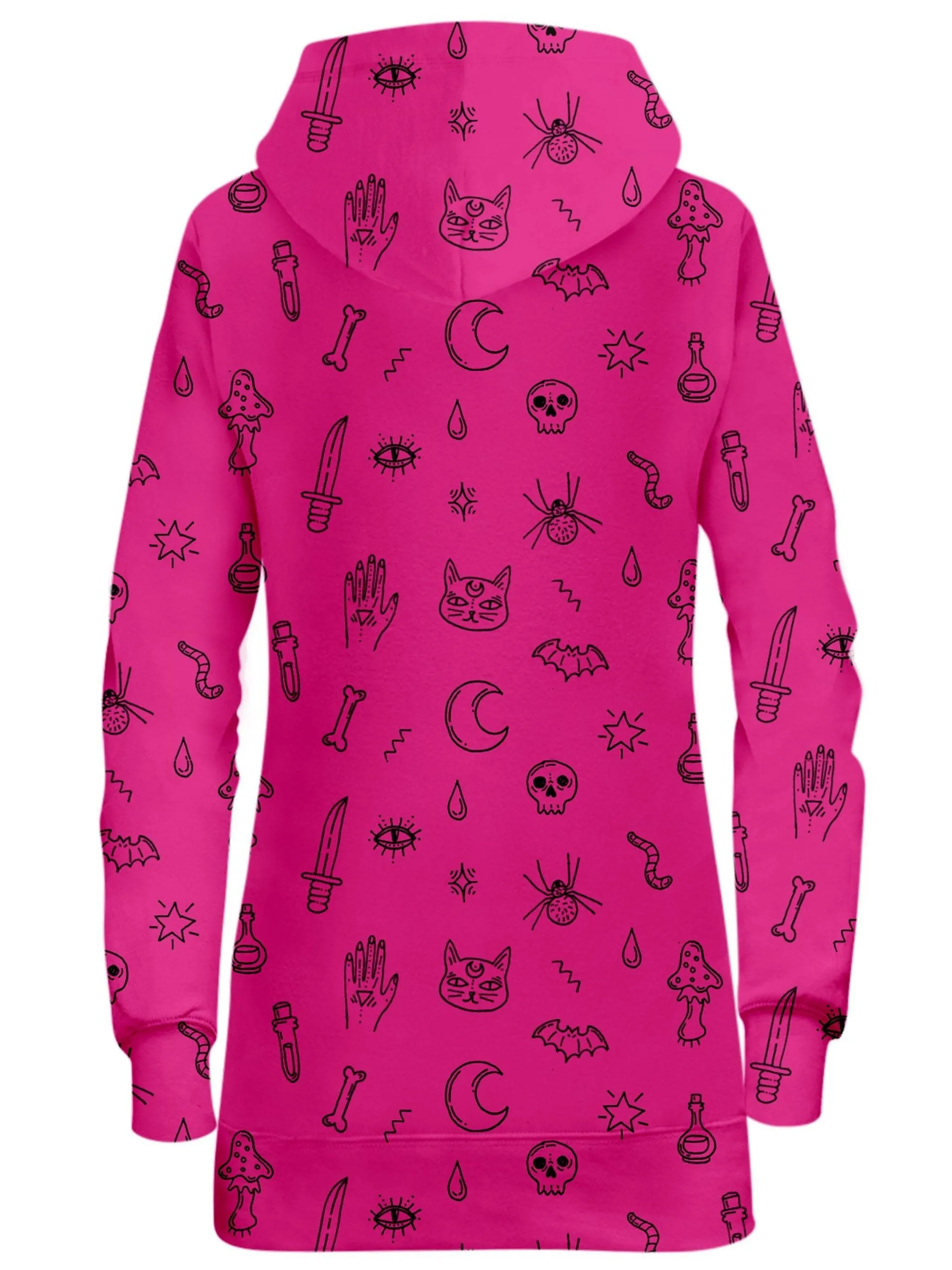 Pink Pattern Hoodie Dress (Clearance)