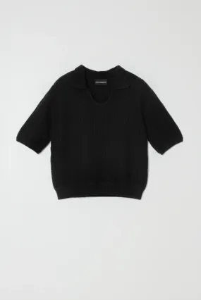 Polo Sweater - Black