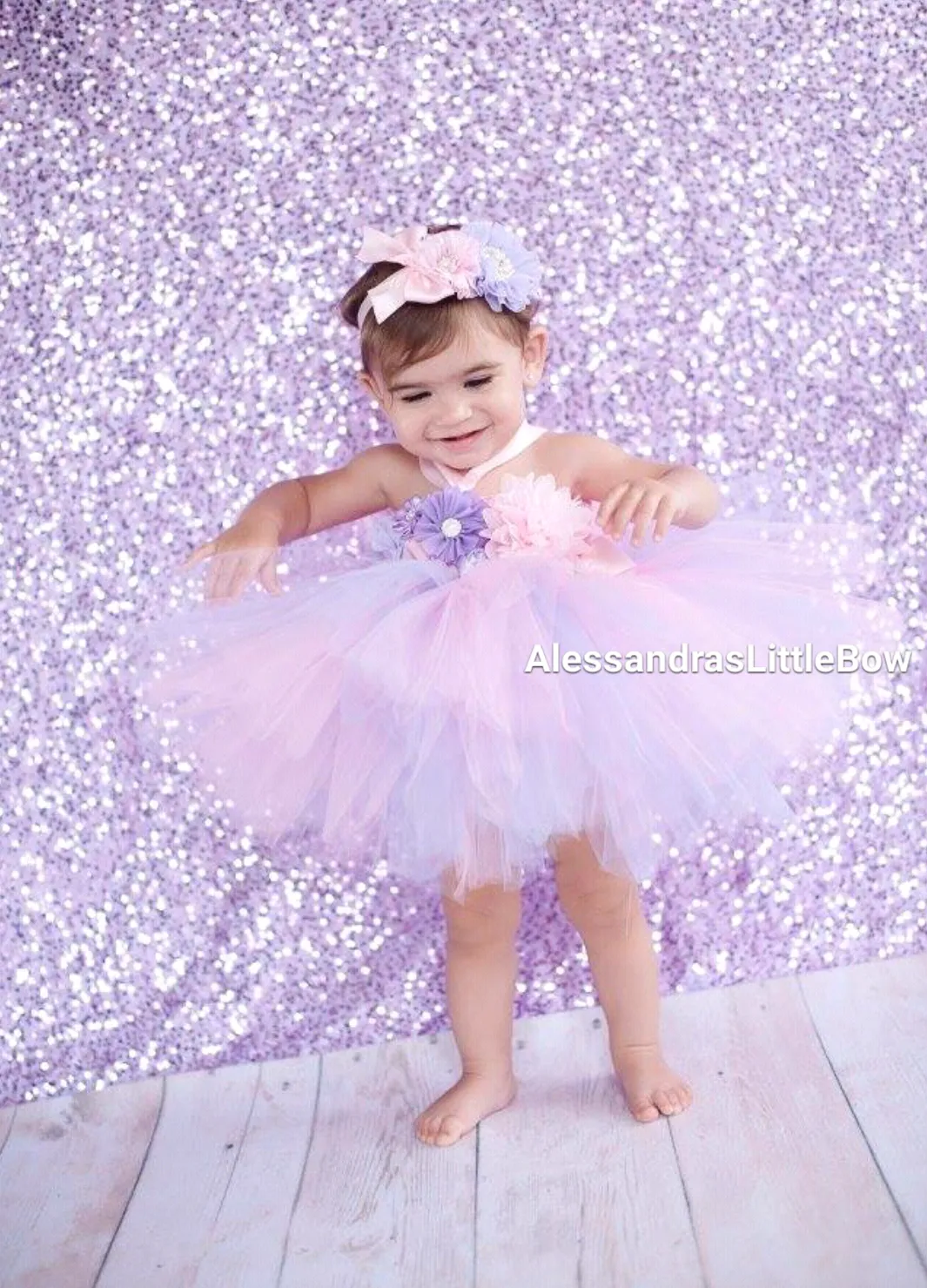 purple and pink tutu dress