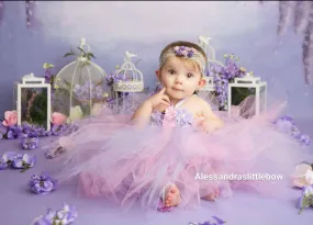 purple and pink tutu dress