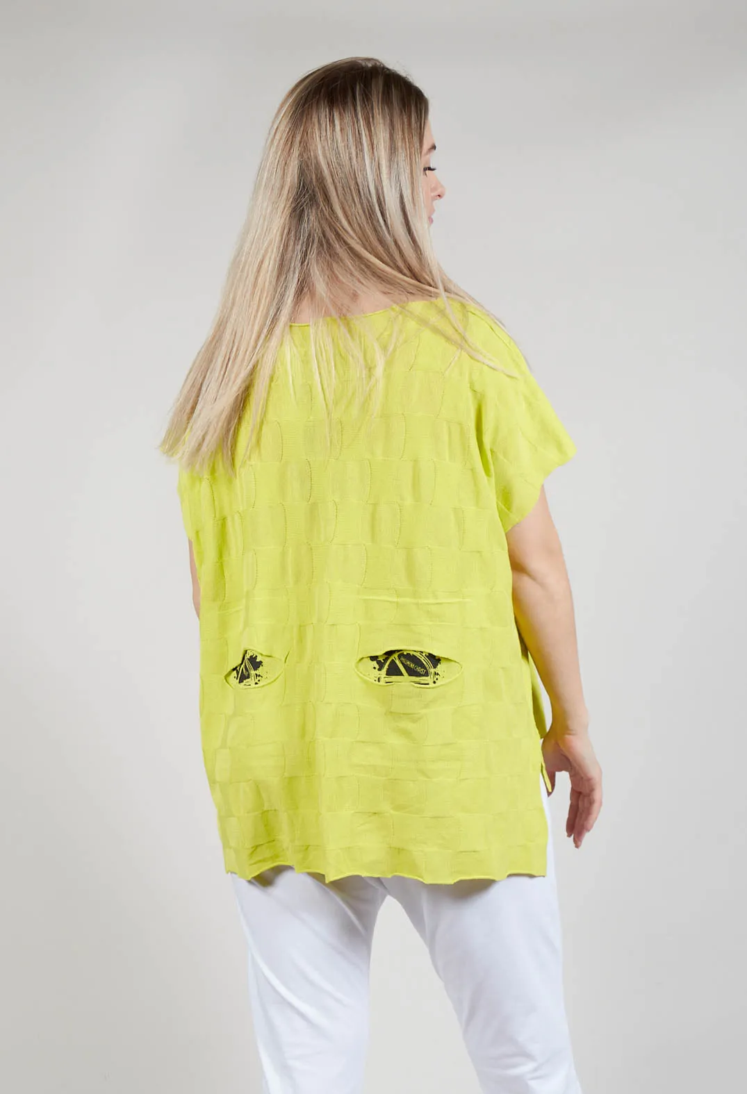 Relaxed Patch Pocket Top in Lemon