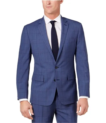 Ryan Seacrest Mens Herringbone Two Button Blazer Jacket