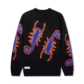 SCORPION KNITTED SWEATER BLACK