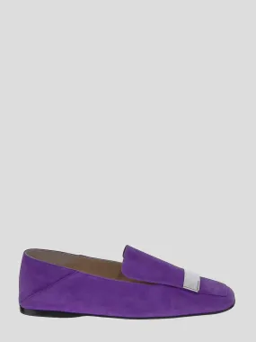 Sergio Rossi Square-Toe Loafers