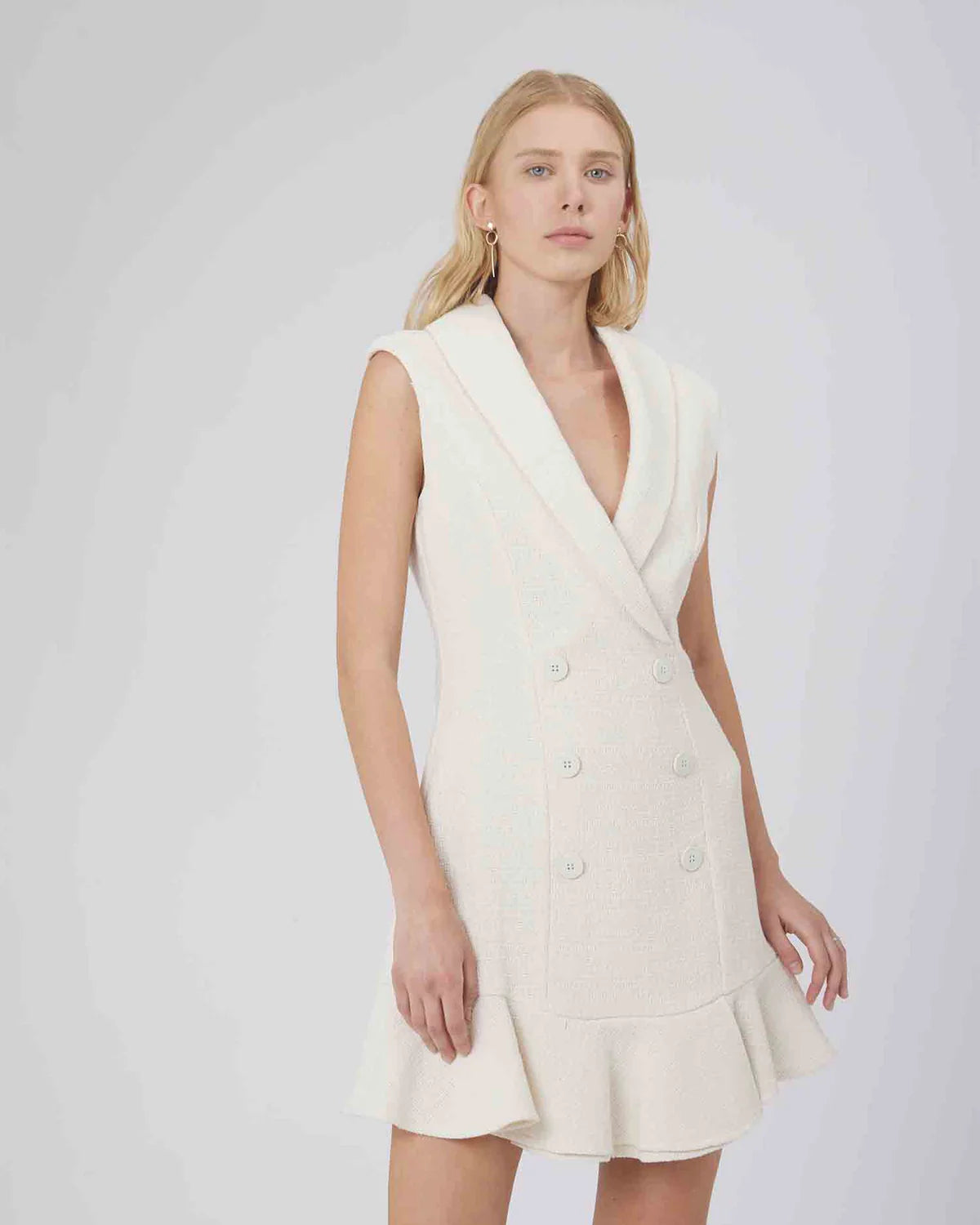 Silvian Heach Milk Blazer Dress