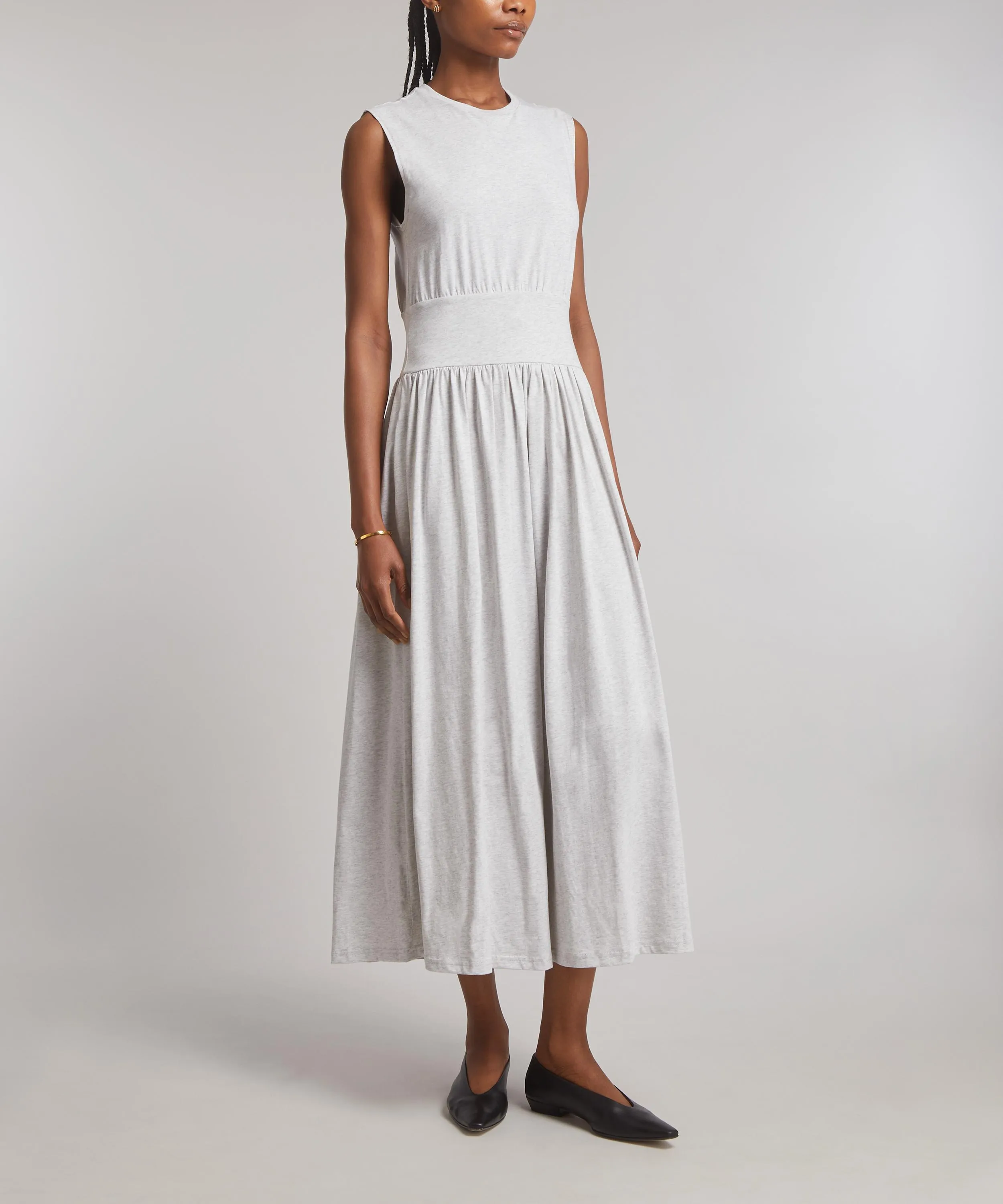 Sleeveless Cotton Tee Dress