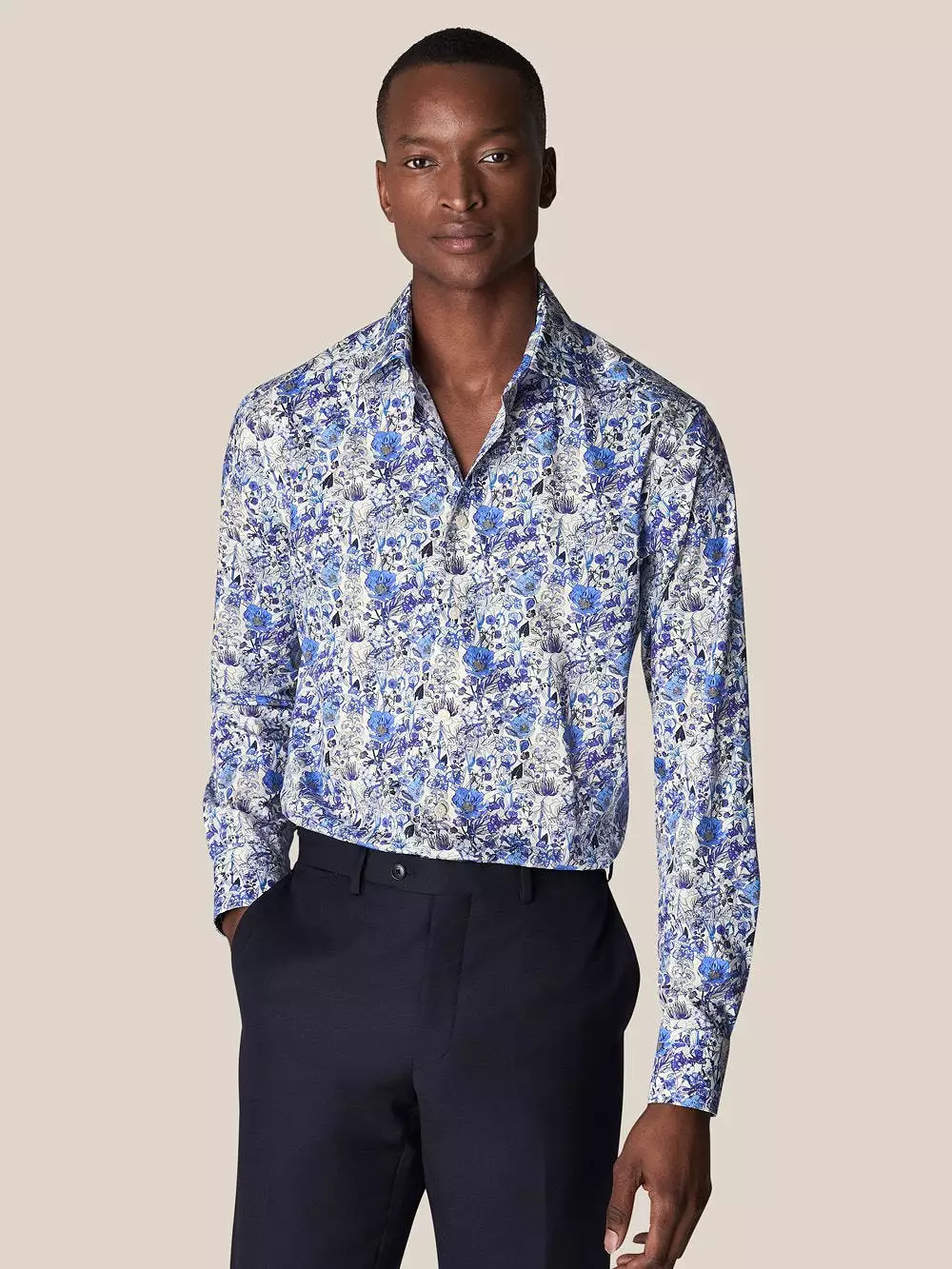 Slim Fit - Floral Print Signature Twill Shirt