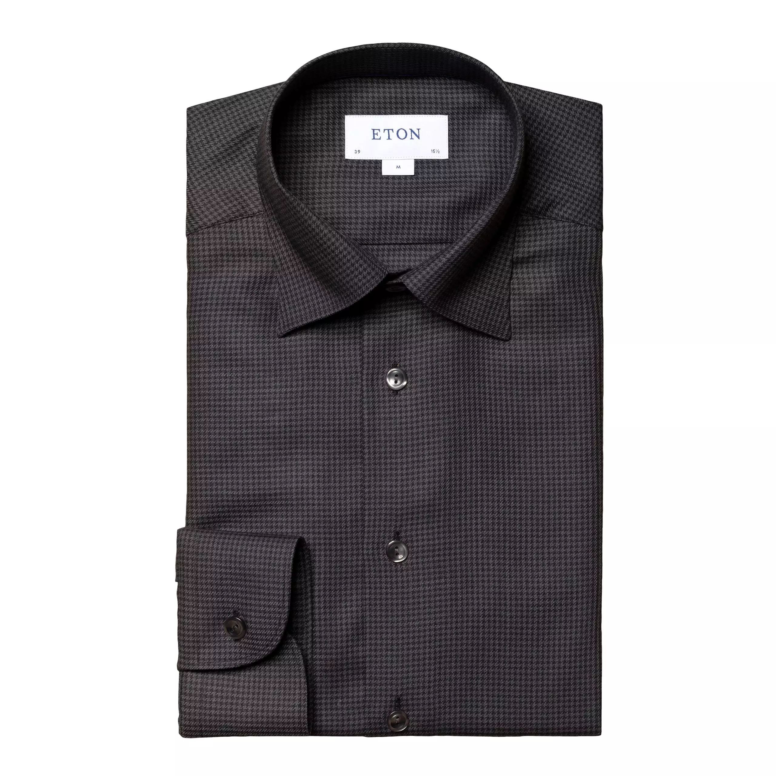 Slim Fit - Houndstooth Print Shirt