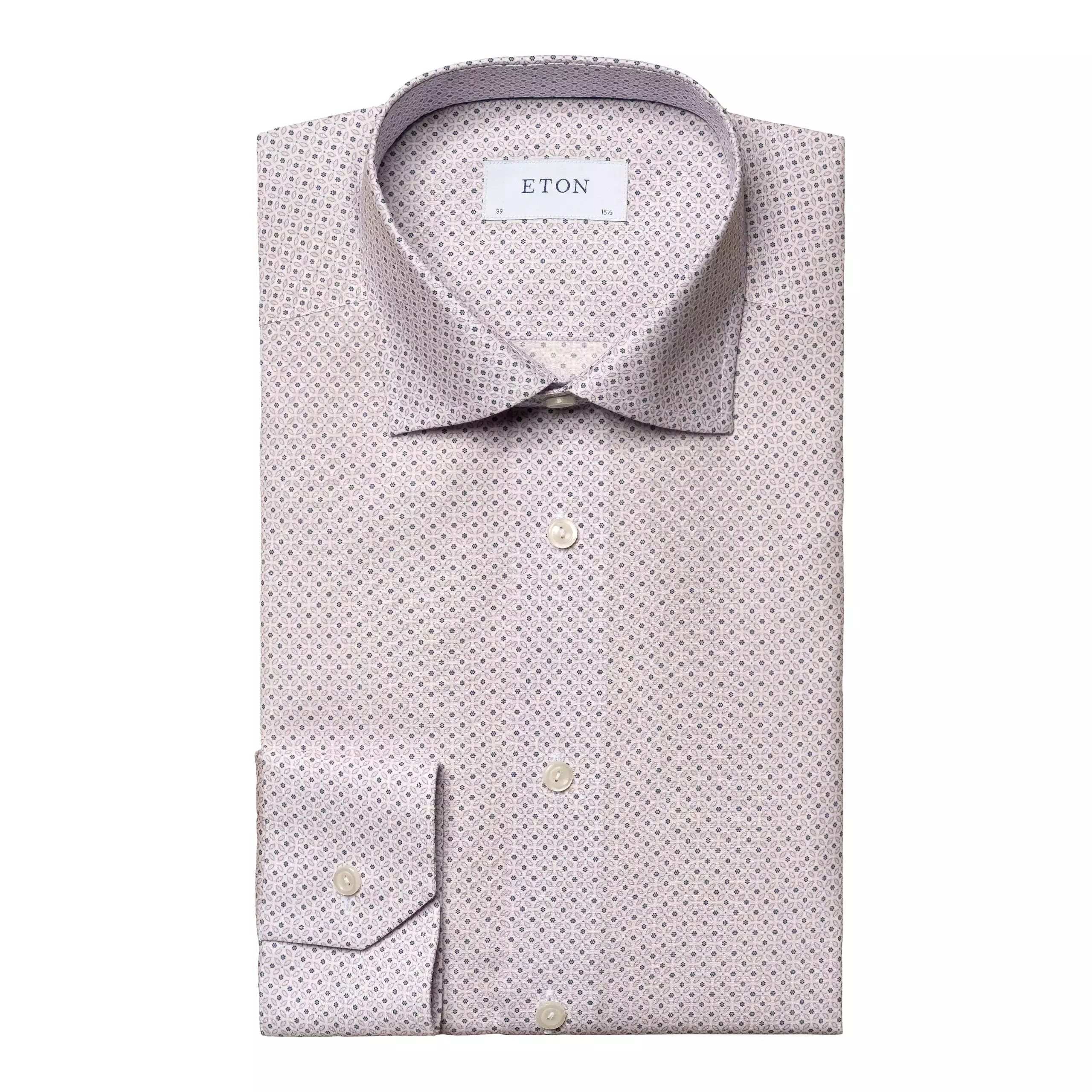 Slim Fit - Micro Floral Print Signature Poplin Shirt