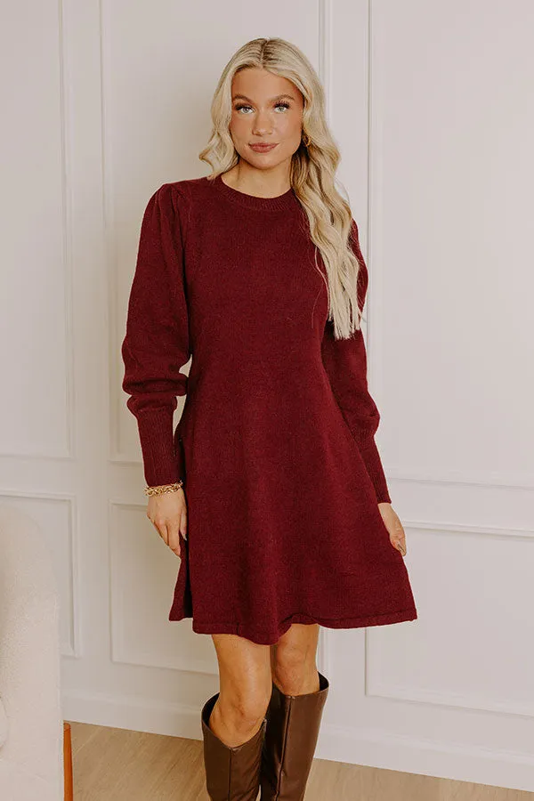 Social Gathering Sweater Mini Dress