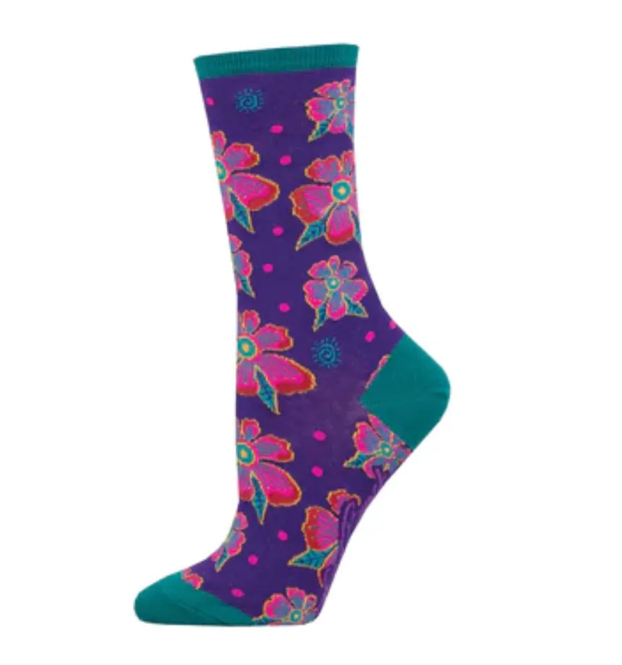 Socksmith licensed-graphic cotton crew, women's sizing (5+ styles)