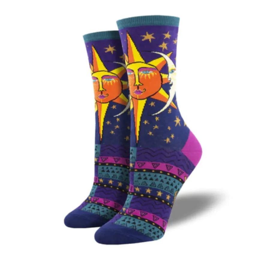 Socksmith licensed-graphic cotton crew, women's sizing (5+ styles)