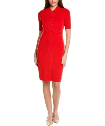 St. John Elbow Sleeve Sheath Dress