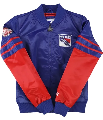 Starter Womens New York Rangers Bomber Jacket