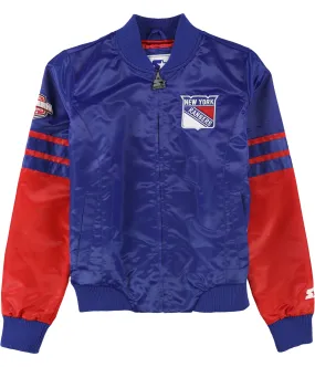 Starter Womens New York Rangers Bomber Jacket