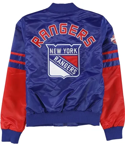 Starter Womens New York Rangers Bomber Jacket