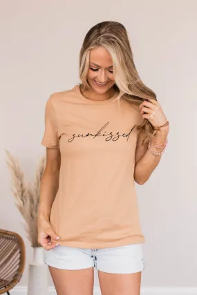 Sunkissed Short Sleeve Graphic Tee- Sand