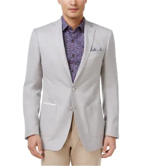 Tallia Mens Basketweave Two Button Blazer Jacket