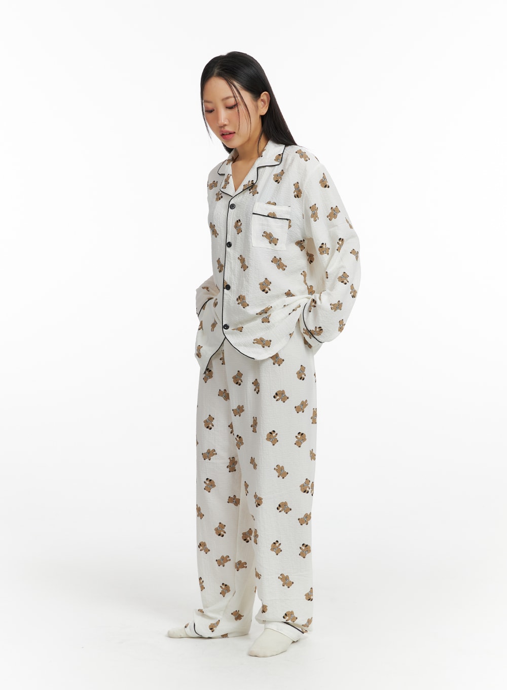 Teddy Graphic Pajama Set IF421