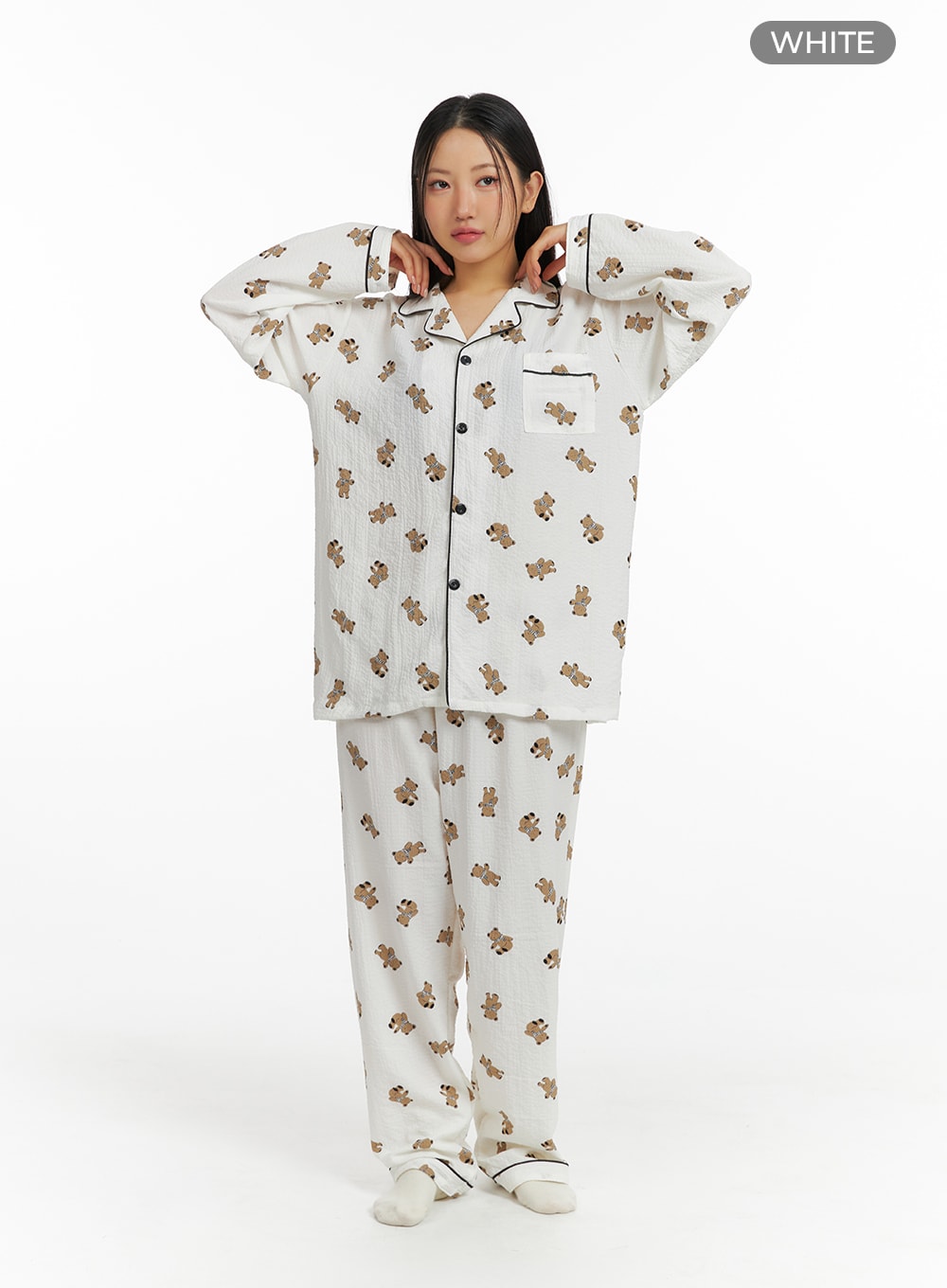 Teddy Graphic Pajama Set IF421