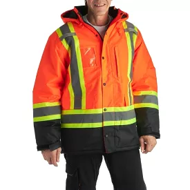 Terra Hi-VIS Lined Winter Safety Parka 116504 - Orange