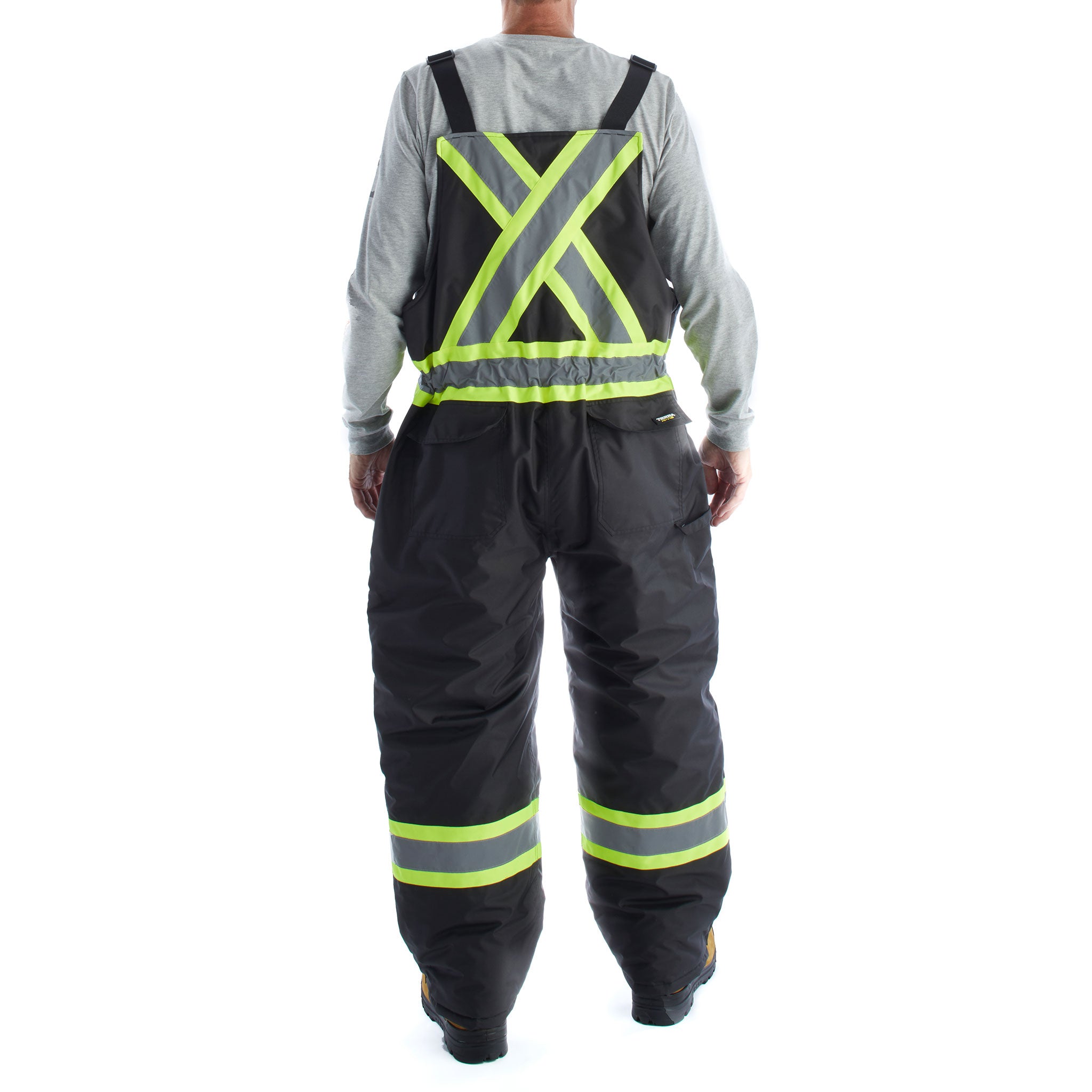 Terra Hi-Vis Men's Insulated Bib Work Overall 116507 - Black