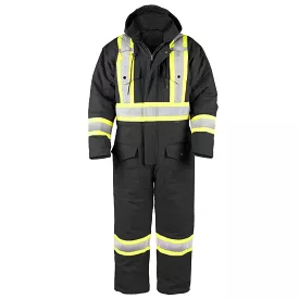 Terra Men's High Visibility Insulated Coverall 116571BK - Black