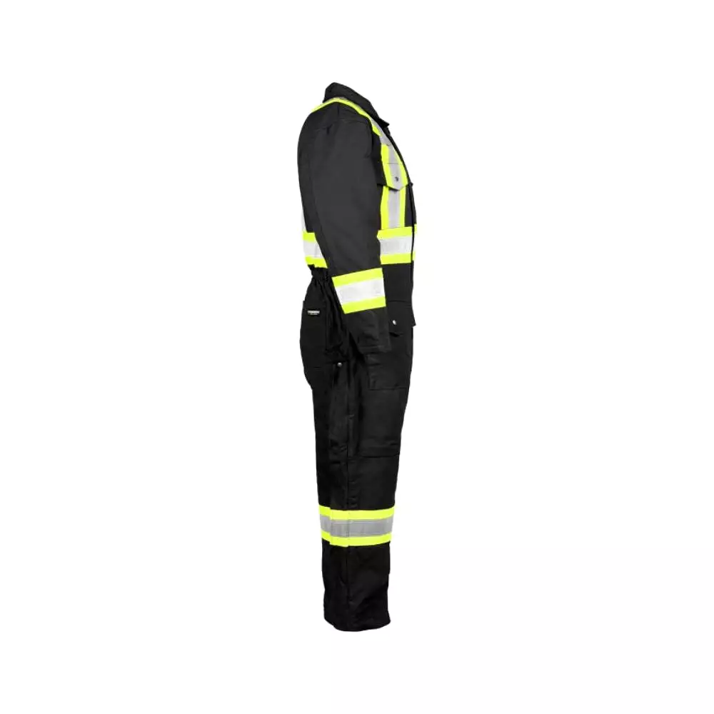 Terra Men's High Visibility Insulated Coverall 116571BK - Black