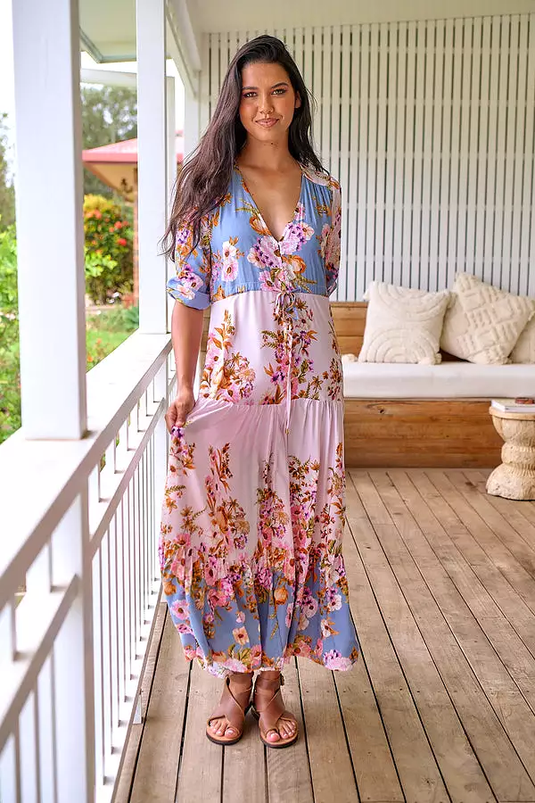 Tessa Maxi Dress French Rose Print