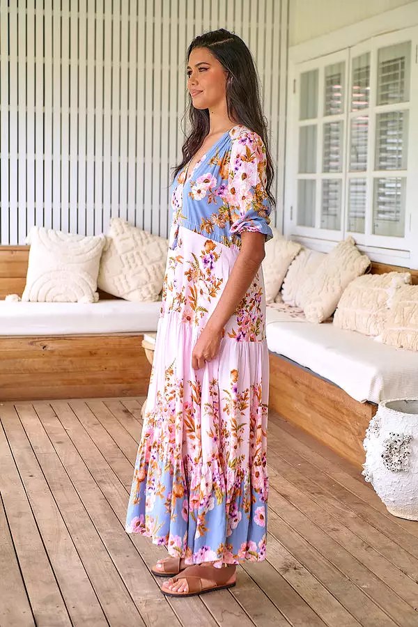 Tessa Maxi Dress French Rose Print