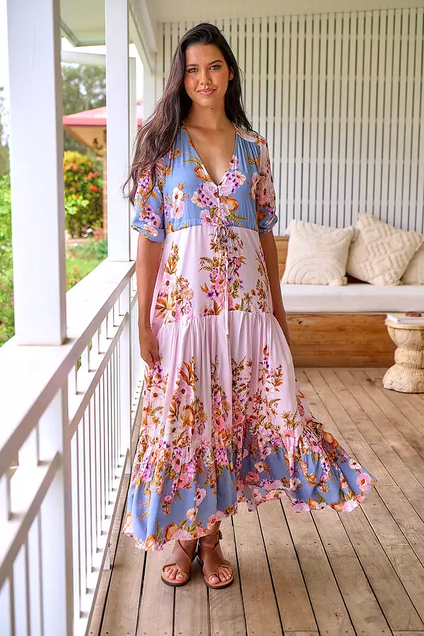 Tessa Maxi Dress French Rose Print