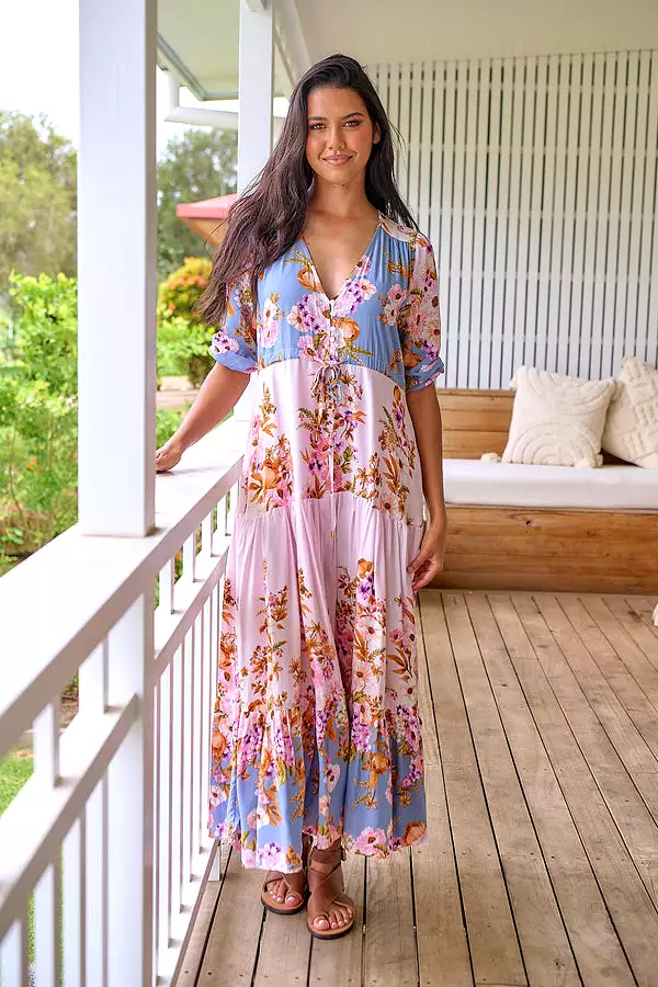 Tessa Maxi Dress French Rose Print