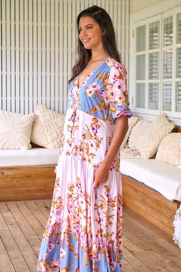 Tessa Maxi Dress French Rose Print