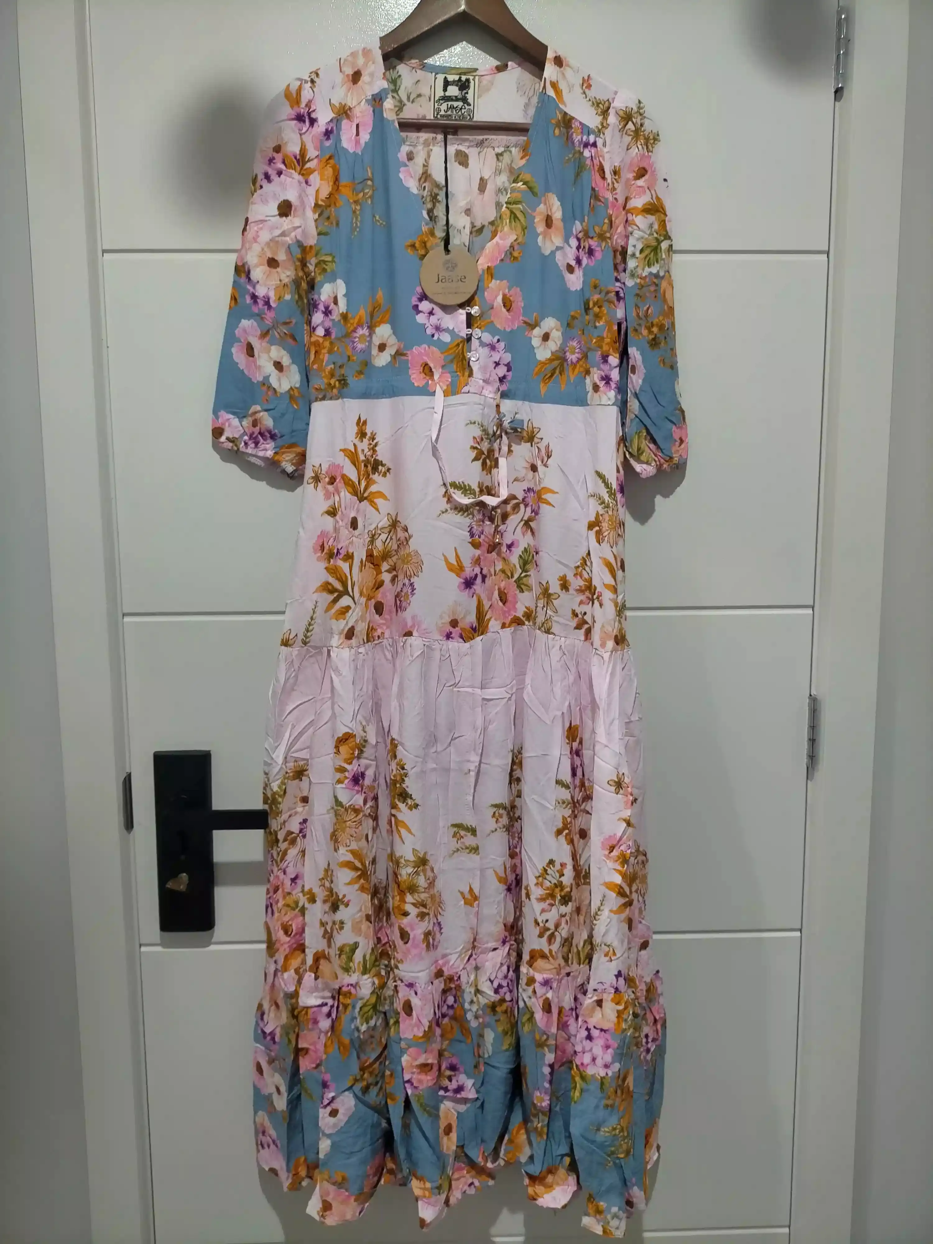 Tessa Maxi Dress French Rose Print