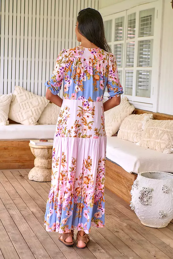 Tessa Maxi Dress French Rose Print