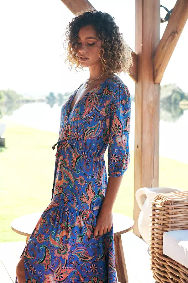 Tessa Maxi Dress Nirvana Print