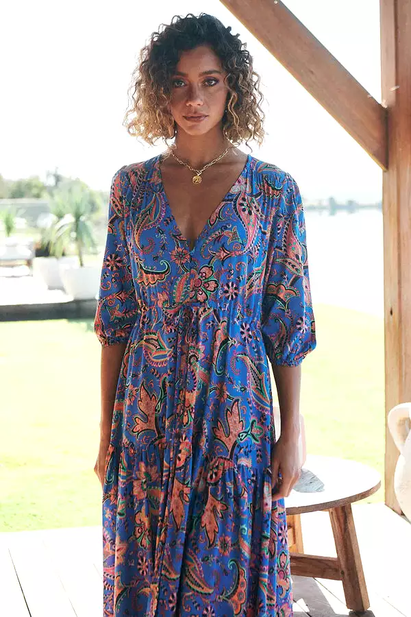 Tessa Maxi Dress Nirvana Print