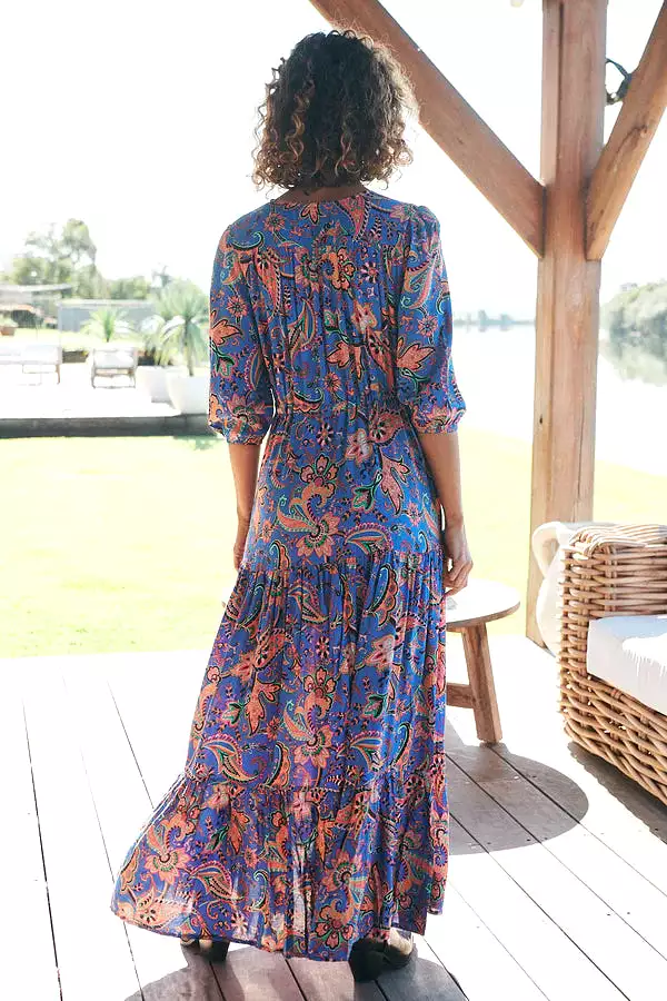 Tessa Maxi Dress Nirvana Print