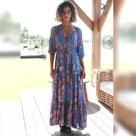 Tessa Maxi Dress Nirvana Print