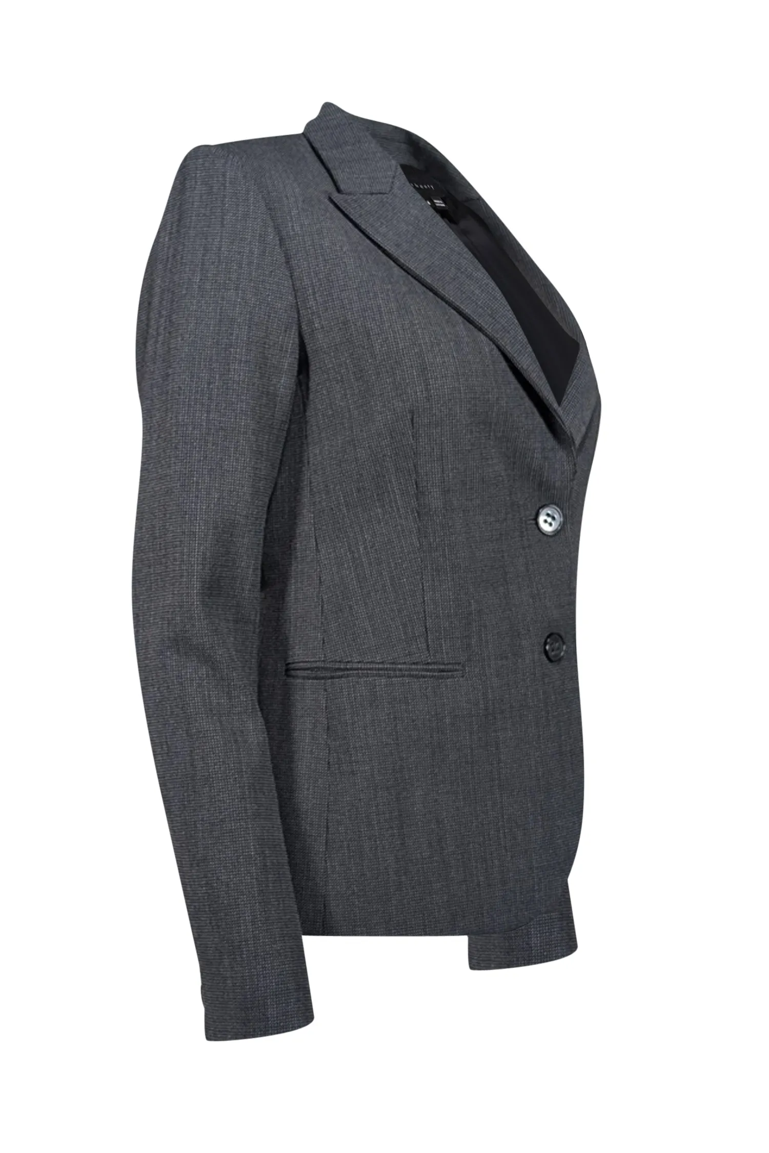 Theory - Dark Grey & Black Wool Blend Blazer Sz 6