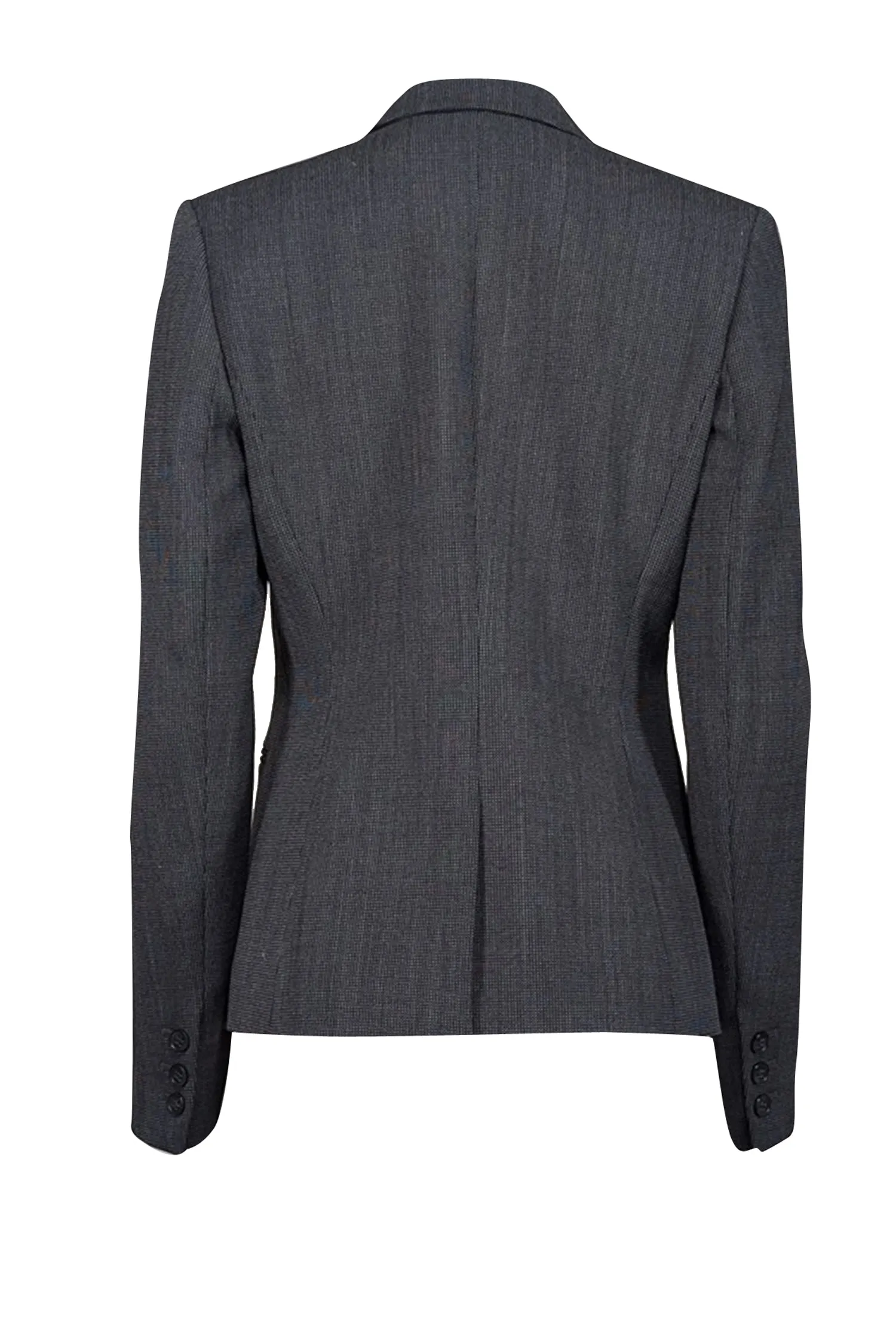 Theory - Dark Grey & Black Wool Blend Blazer Sz 6