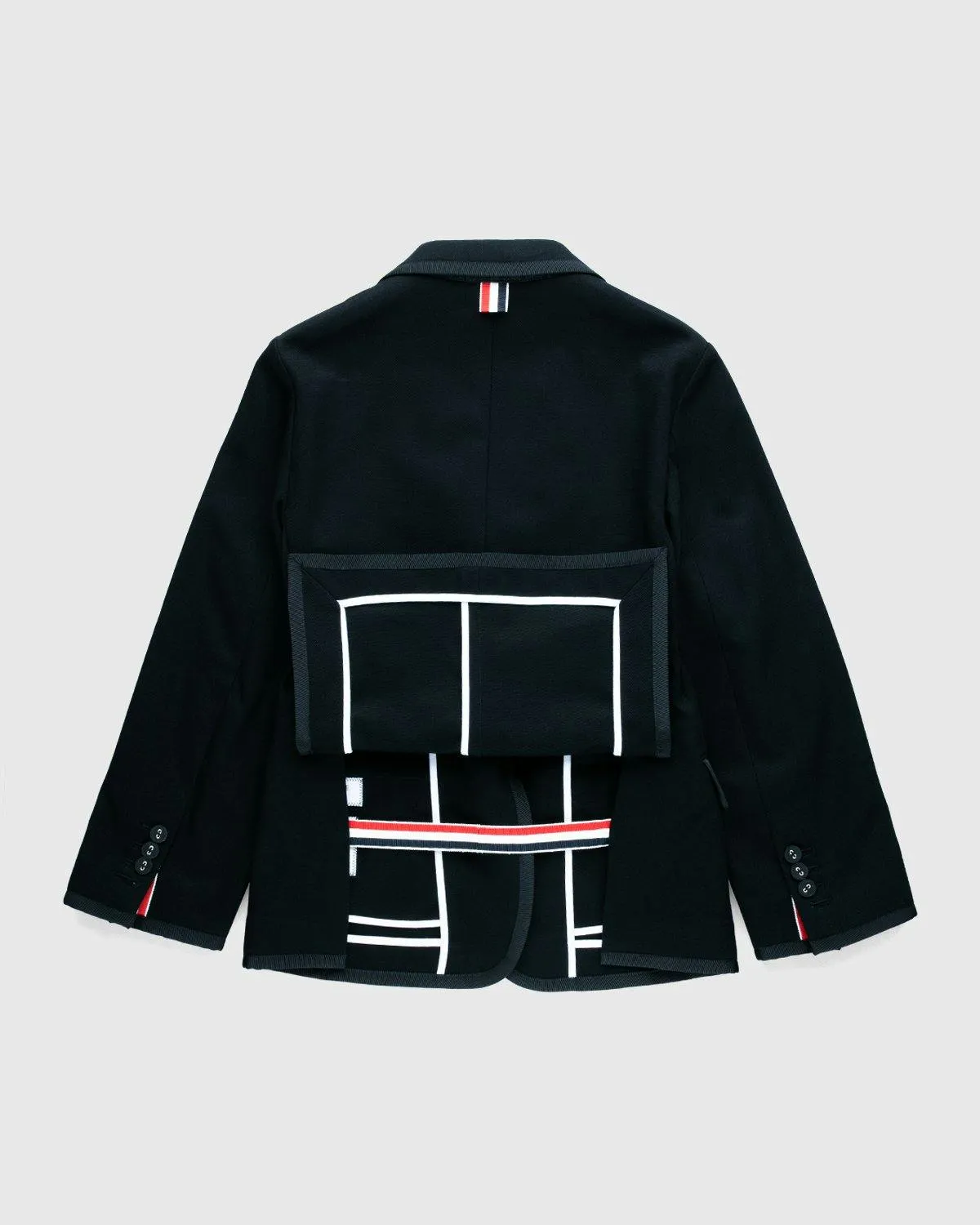 Thom Browne x Highsnobiety – Men Deconstructed Sport Jacket Black | Highsnobiety Shop