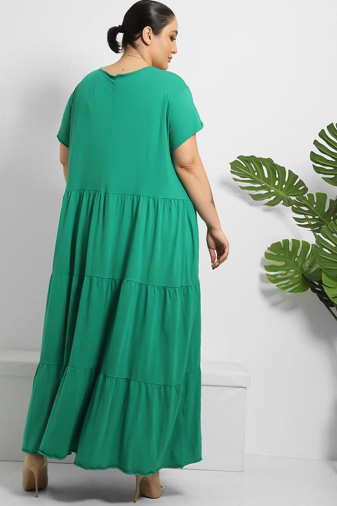 Tiered Cotton Summer Maxi Dress